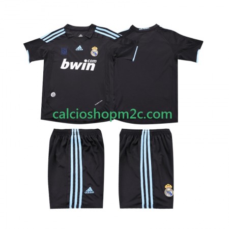 Real Madrid 2009 2010 Retro Bambino Maglia Trasferta Manica Corta
